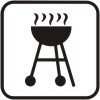 Grillen mit Gas und Holzkohle möglich